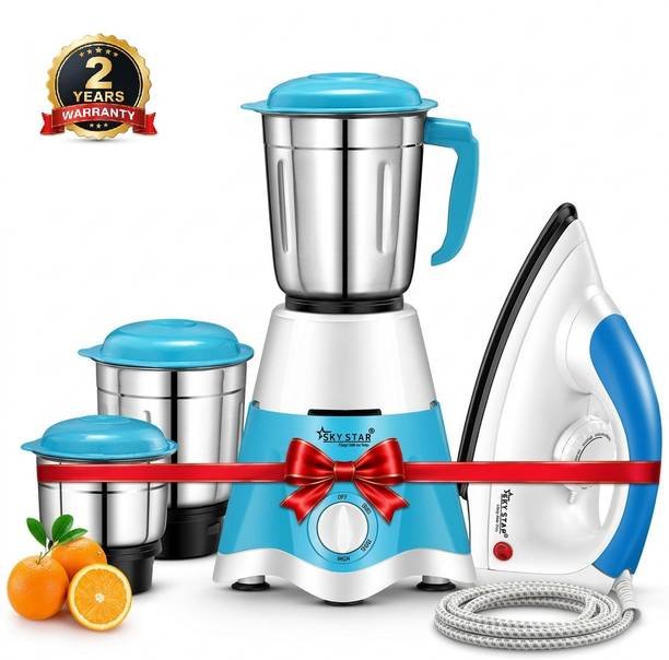 Sky Star Mixer Grinder with Iron Combo