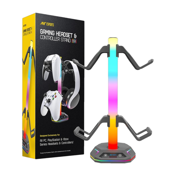 Ant Esports RGB Gaming Headset & Controller Stand