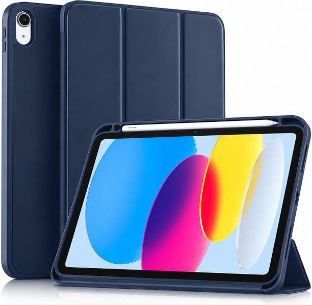 iPad 10th Gen Tri-Fold Case - Blue
