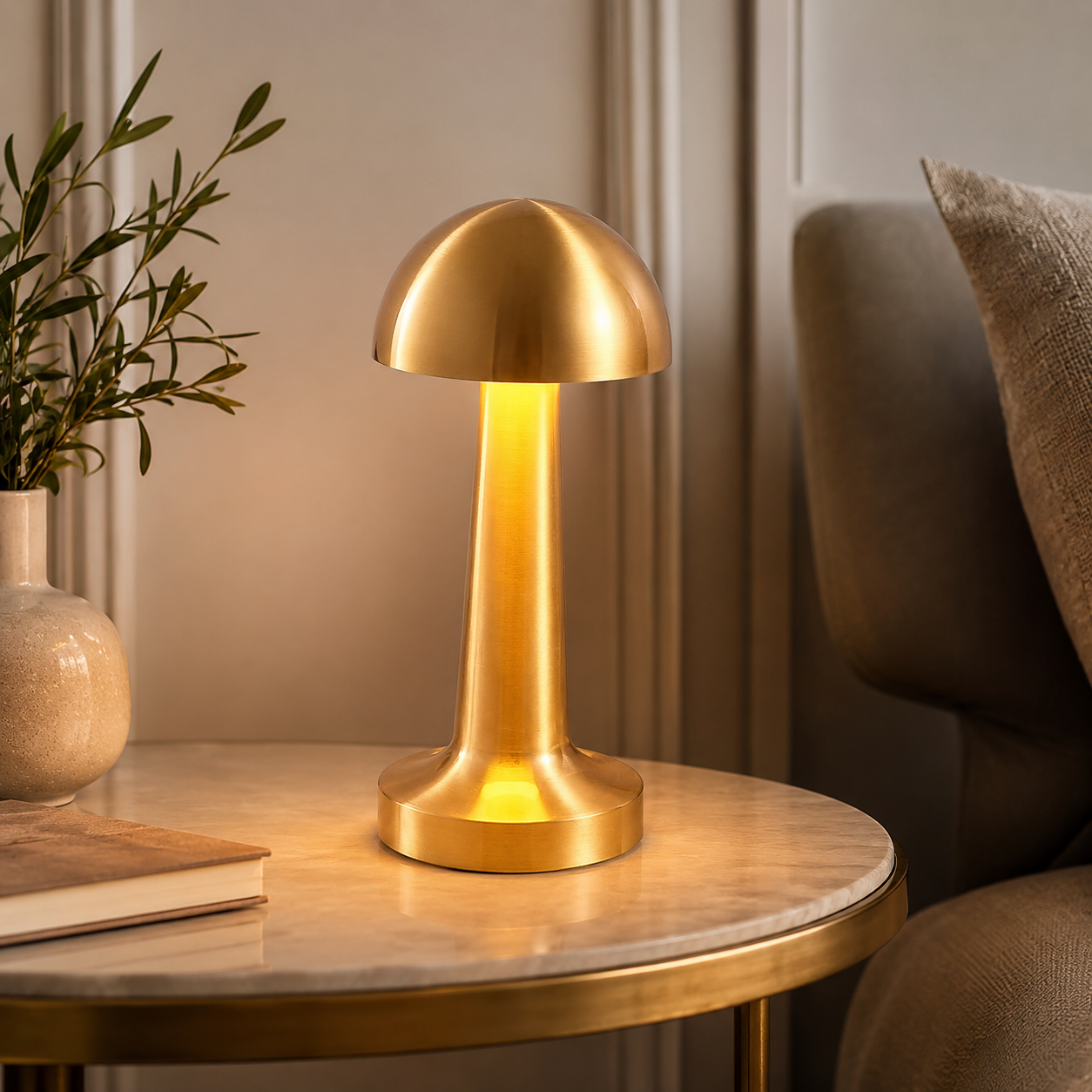 Rechargeable Mushroom Touch Lamp
