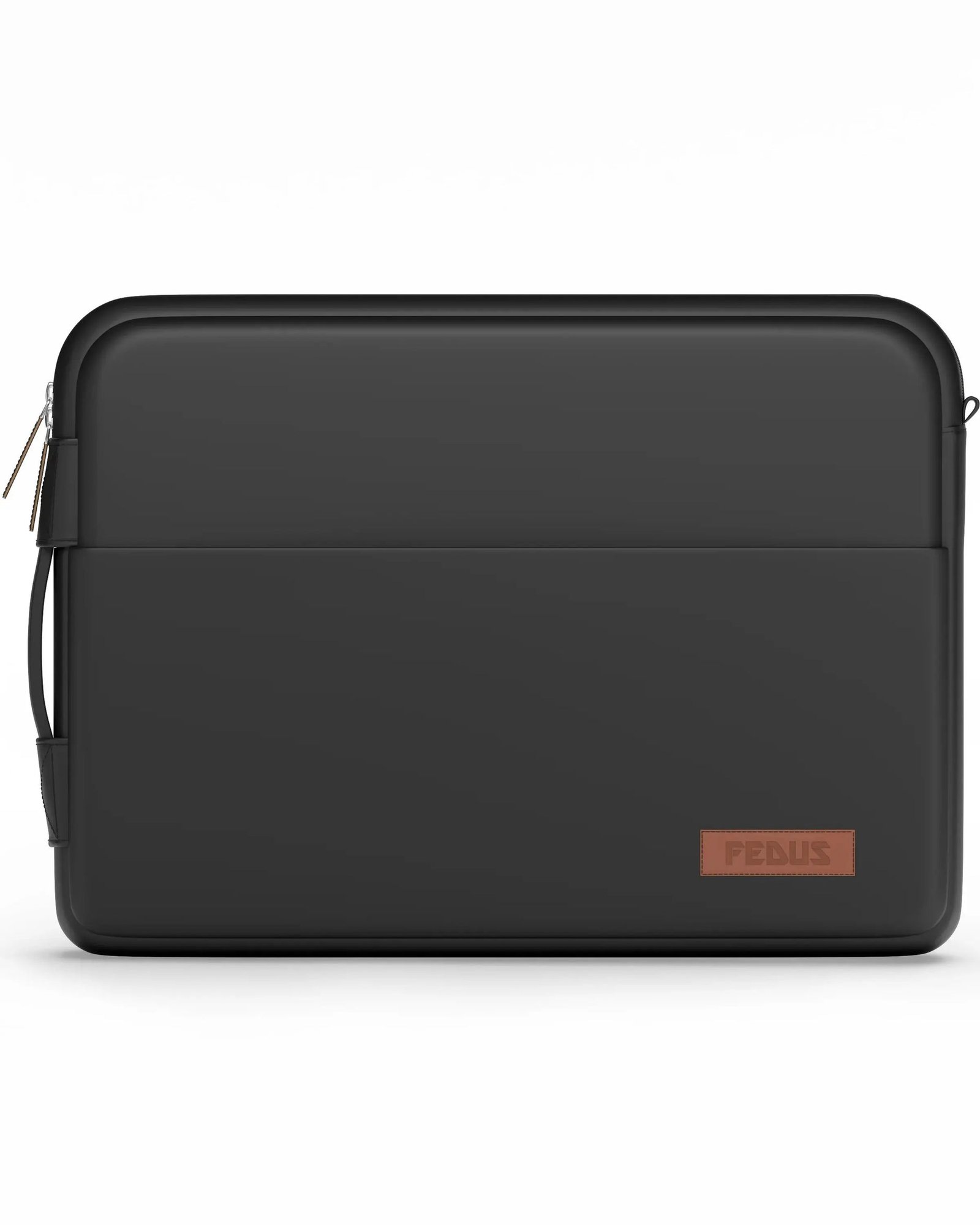 Vegan Leather Laptop Sleeve - Black