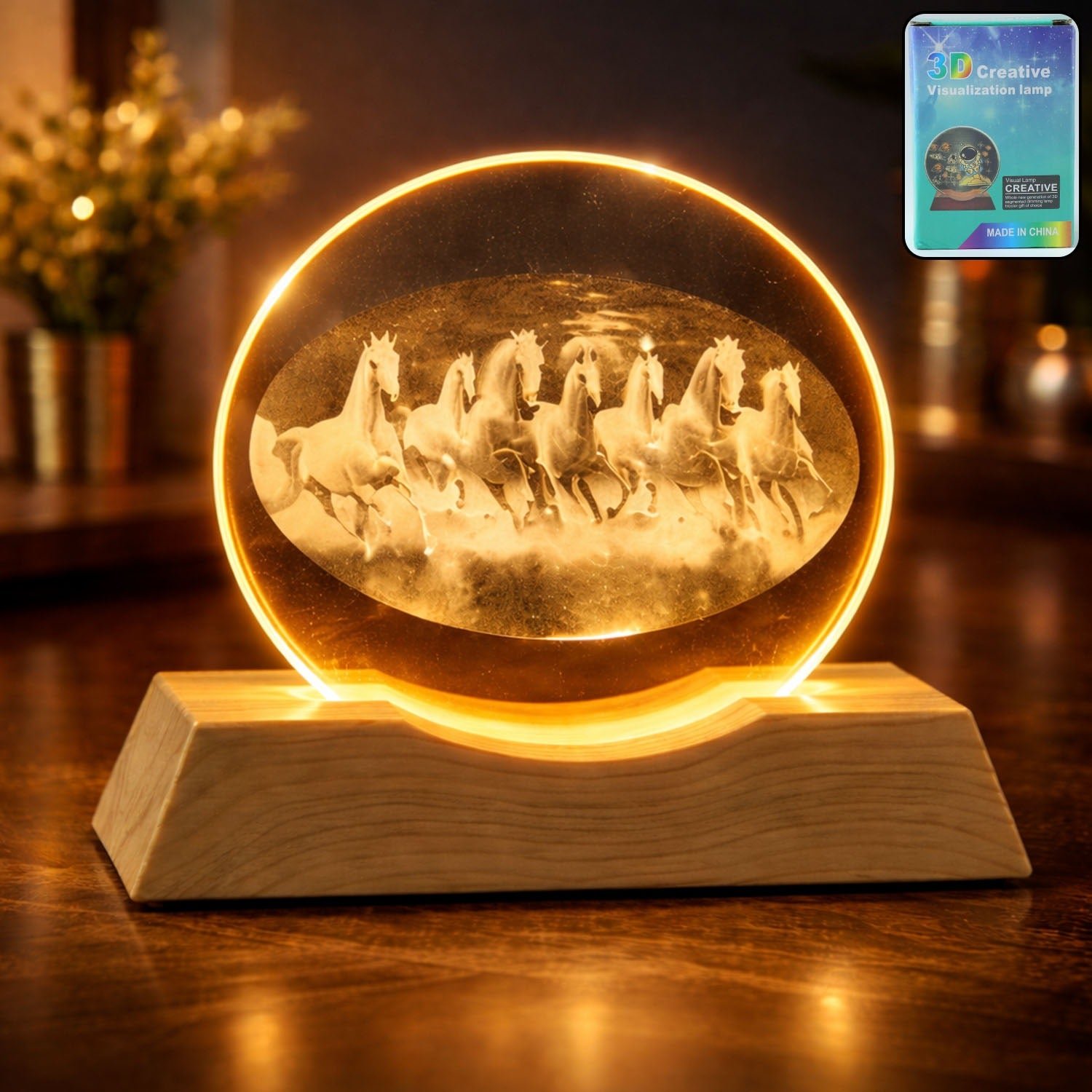 Designer 3D LED Acrylic Night Lamp - Style 12 view 2