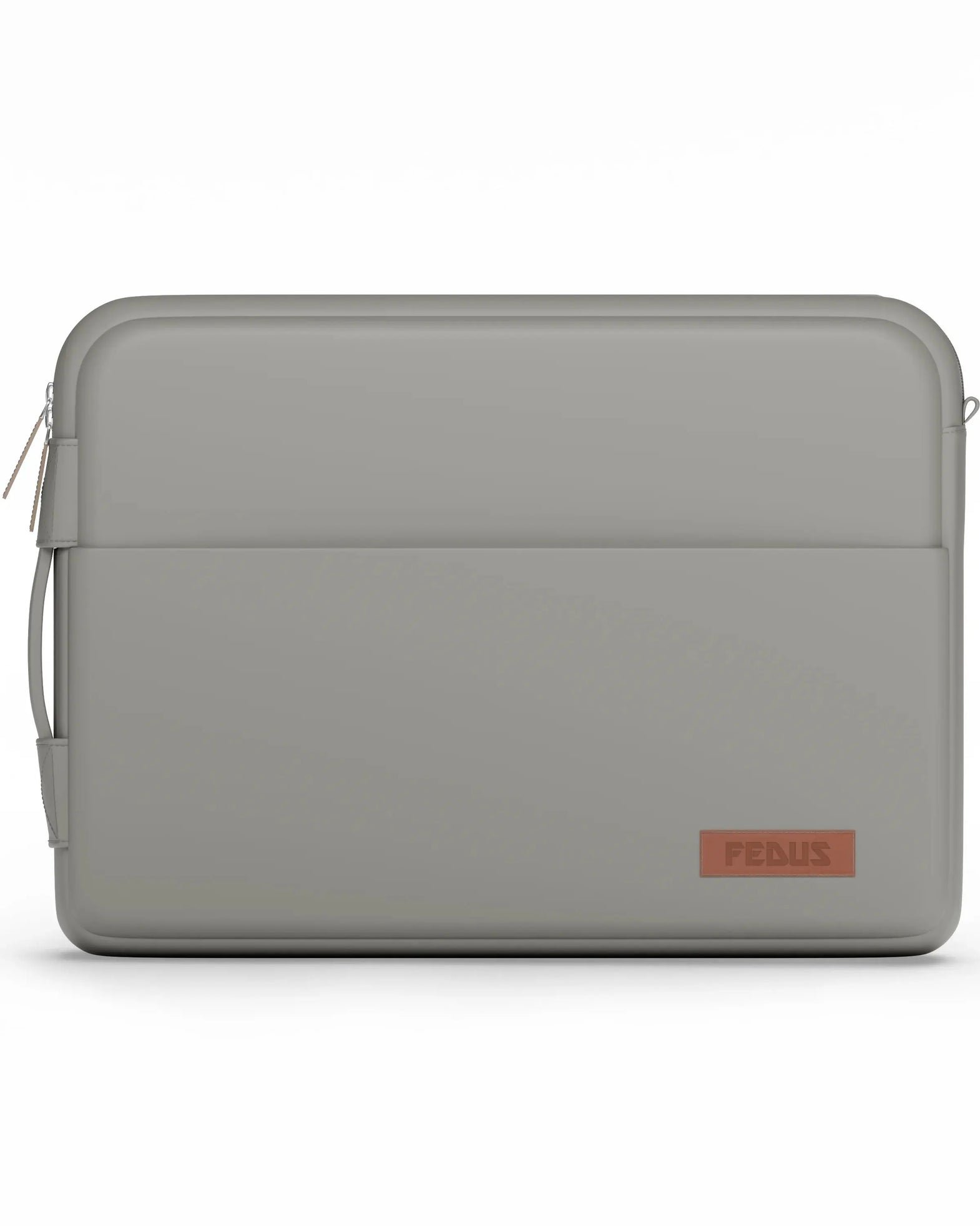Vegan Leather Laptop Sleeve - Grey