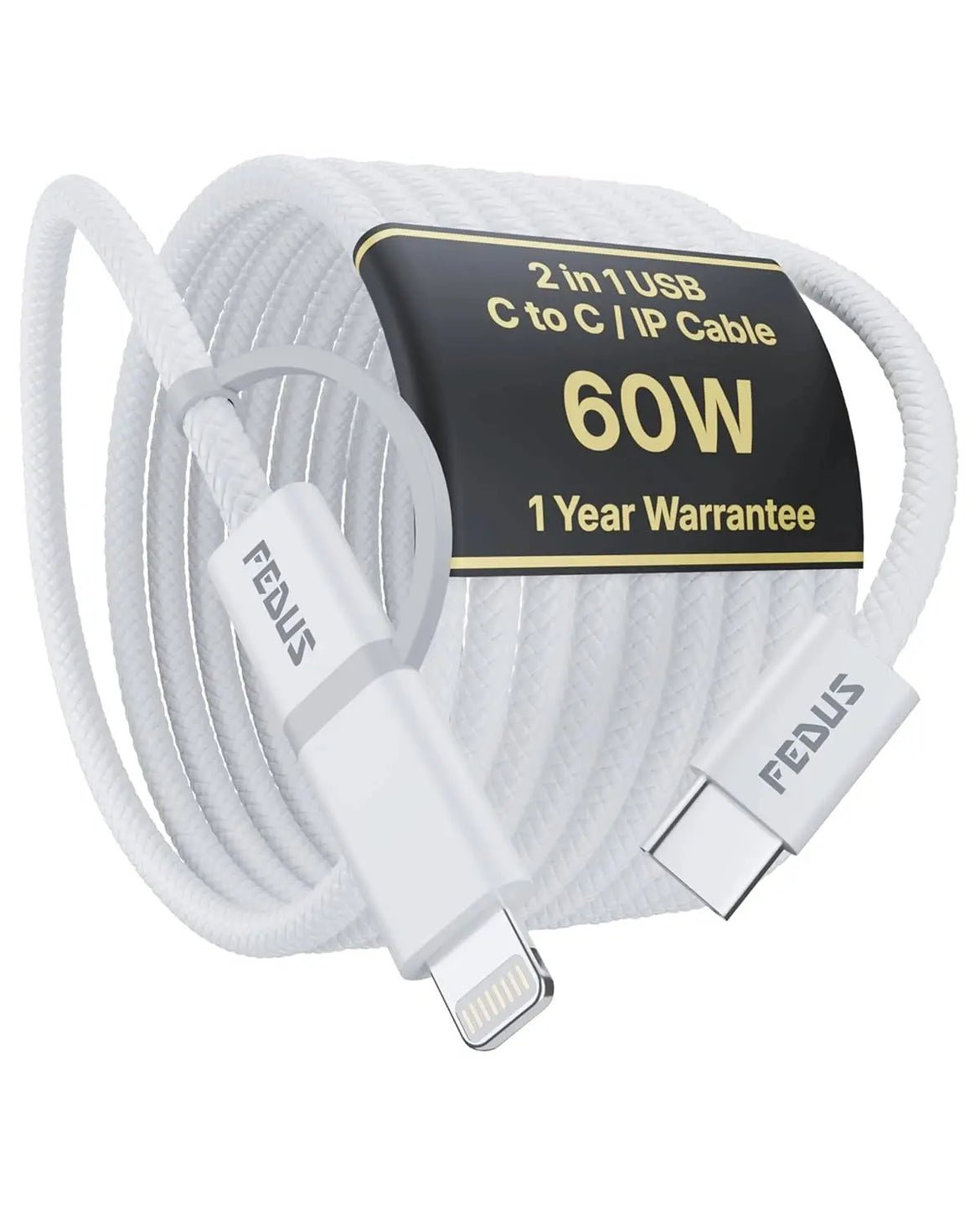 Zetta 2-in-1 Type-C to Lightning Cable