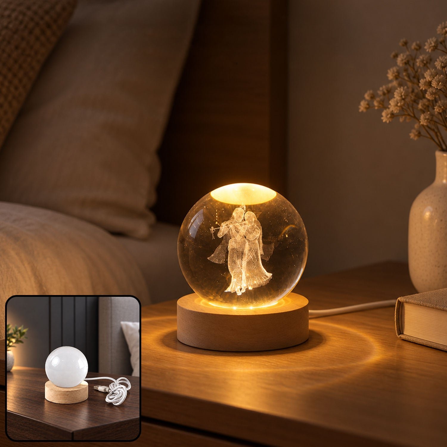 Designer 3D LED Acrylic Night Lamp - Style 3 view 2