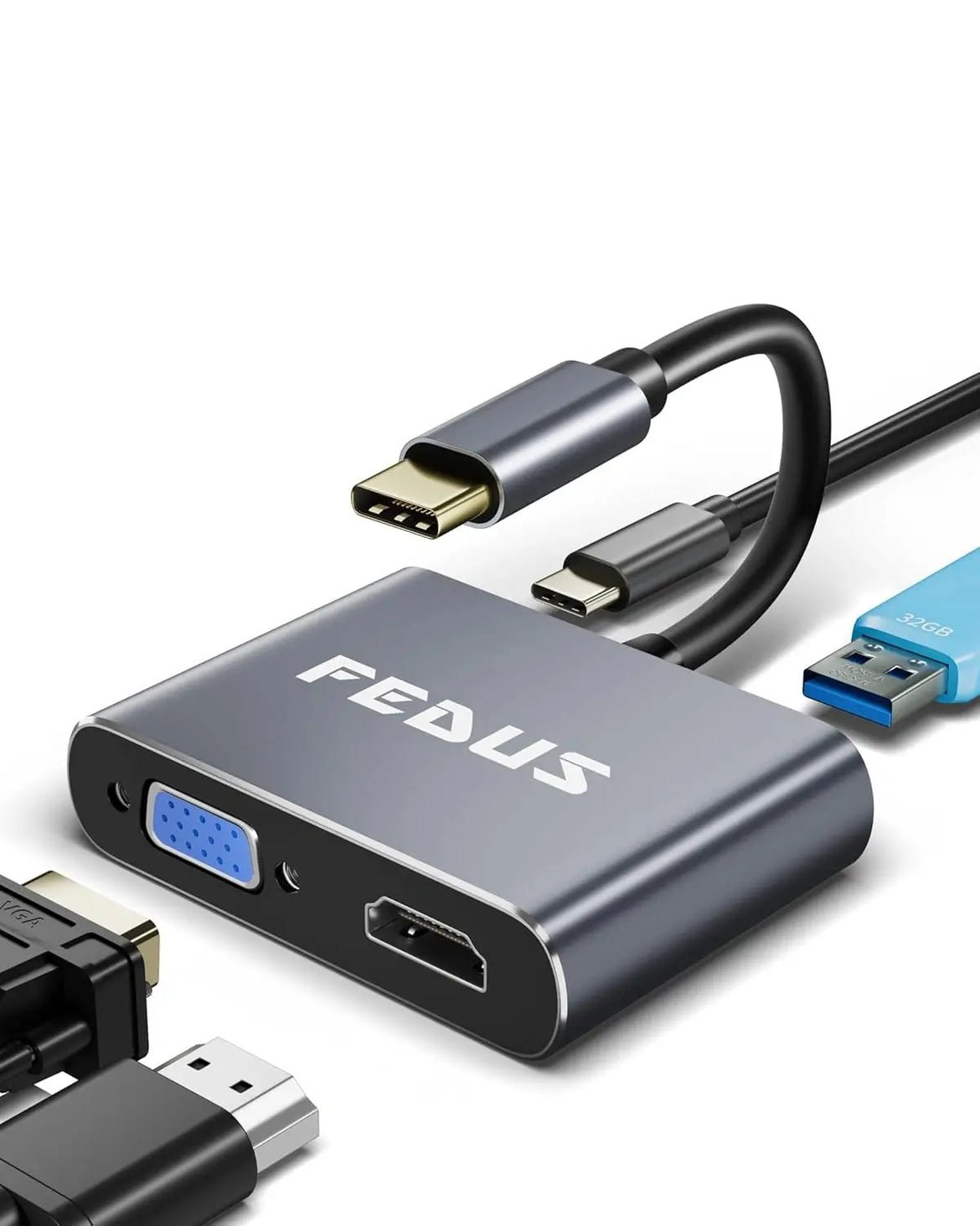 4-in-1 USB-C Hub SuperSpeed view 3