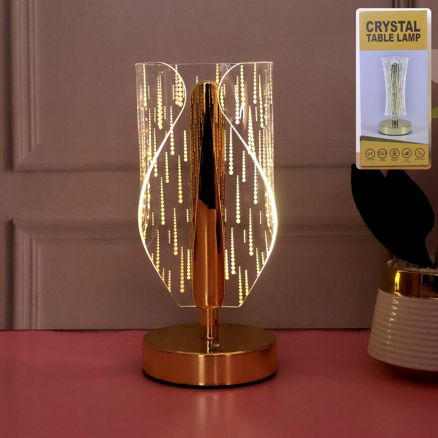 Designer 3D LED Acrylic Night Lamp - Style 8 view 3