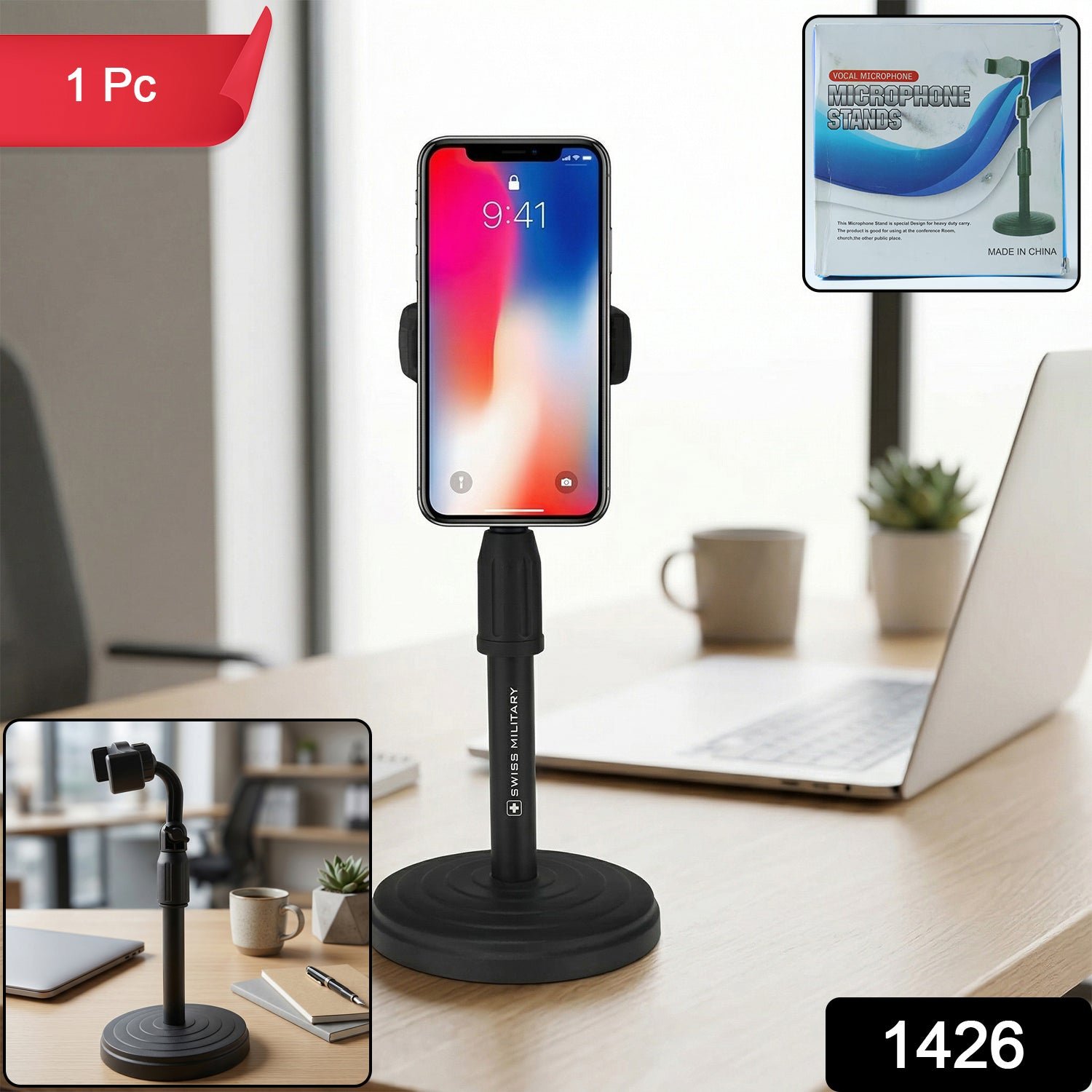 Microphone Stand - Adjustable view 2
