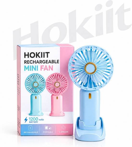 Mini Portable Hand Fan - 5 Speed